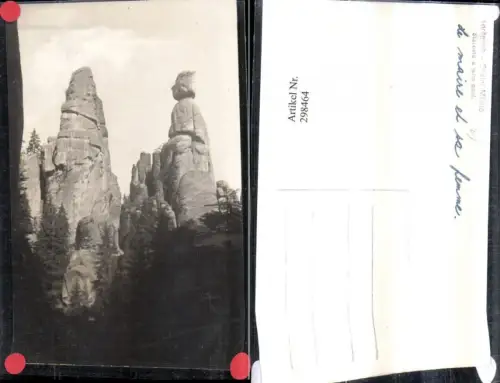 298464,Adrspach Adersbach Skalni Mesto Starosta a jeho pani Felsen