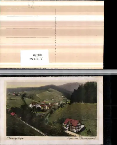 304380,Riesengebirge Aupa im Riesengrund Velka Upa Teilansicht