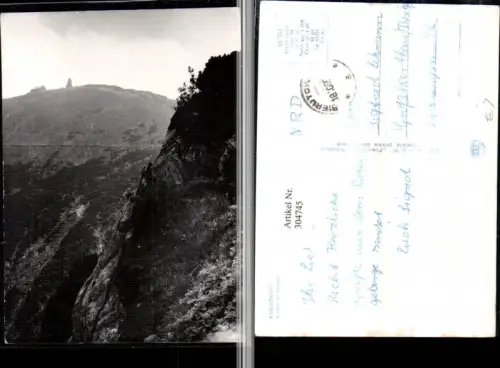 304745,Karkonosze Widok na Sniezke Schneekoppe b. Mala Upa