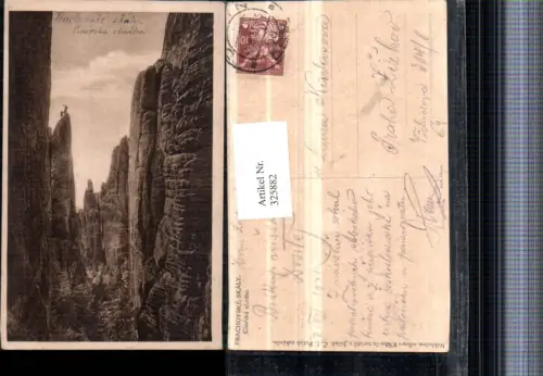 325882,Prachovske Skaly b. Jicin Cisarska chodba Schlucht Felsen