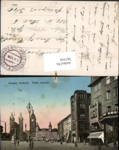 361354,Hradec Kralove Königgrätz Velke namesti Straßenansicht Kirche