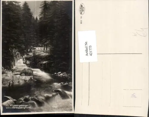 421773,Riesengebirge Weißwassergrund b. Spindlermühle Spindleruv Mlyn