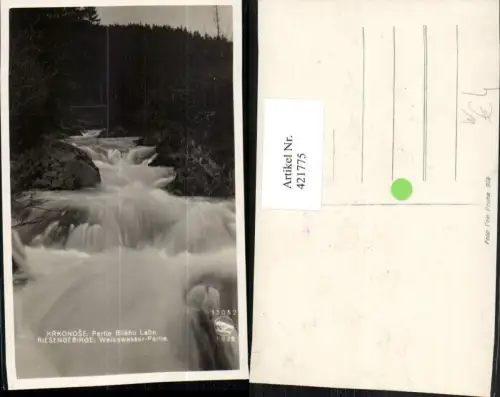 421775,Krkonose Riesengebirge Bileho Labe Weißwasser Wasserfall b. Spindlermühle