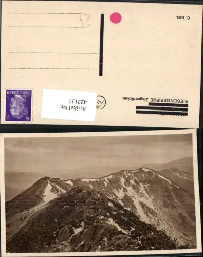 422131,Riesengebirge Ziegenrücken b. Spindlermühle Spindleruv Mlyn Bergkulisse