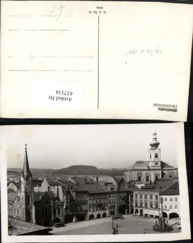 437134,Trutnov Trautenau Hauptplatz Warenhaus Kirche