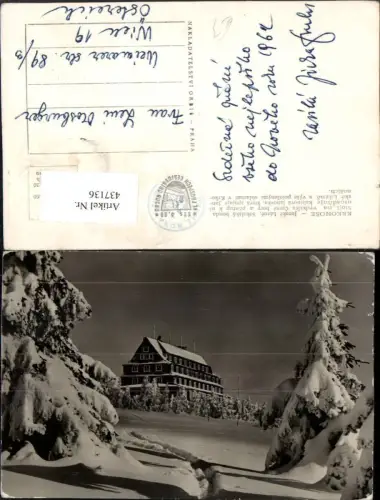 437136,Krkonose Janske Lazne Sokolska bouda Berghütte Winterbild