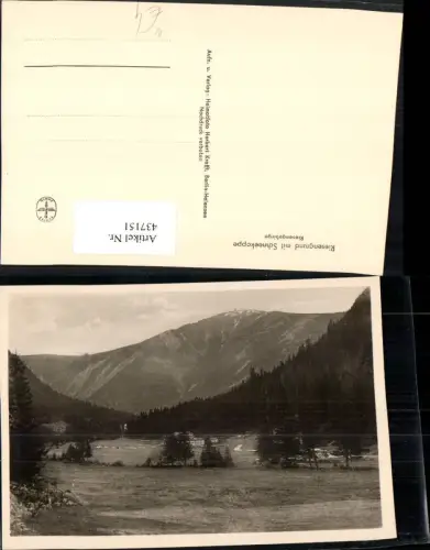 437151,Riesengrund m. Schneekoppe b. Pec pod Snezkou Bergkulisse