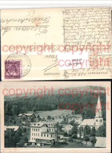 474769,Johannisbad Janske Lazne Teilansicht Kirche