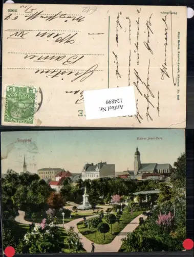 124899,Troppau Kaiser Josef Park 1910 Opava