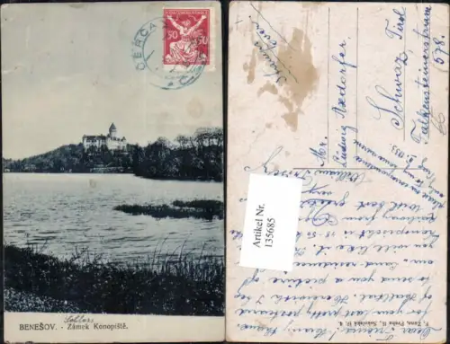 135685,Benesov Schloss 1920 Beneschau