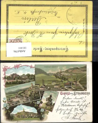 181441,Mährisch Schlesien Litho Stramberg Bad Ansicht v. d. Bila hora