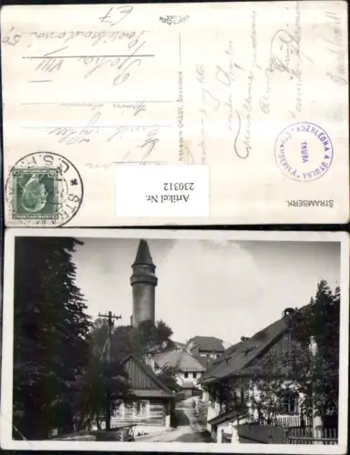 230312,Stramberk Stramberg Ortsansicht Turm