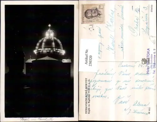 230320,Moravskoslezske Beskydy Mährisch-Schlesische Beskiden Kaple na Radhosti Kapelle Radegast b. Nacht