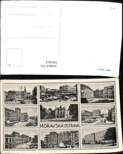 256364,Mährisch Ostrau Ostrava Theater Straßenansichten Plätze Gebäude Mehrbildkarte