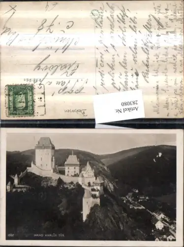 283080,Hrad Karluv Tyn Burg Karlstein Karlstejn