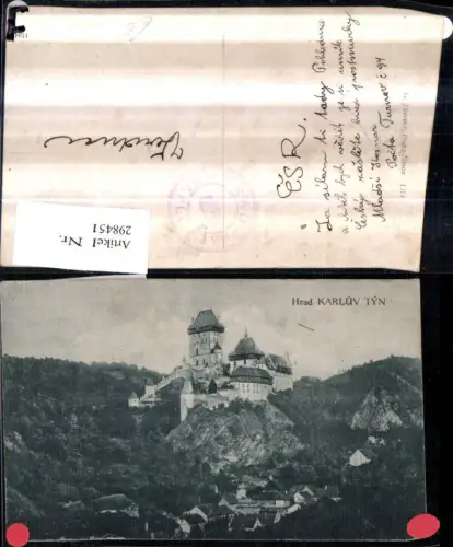 298451,Hrad Karluv Tyn Burg Karlstein b. Karlstejn