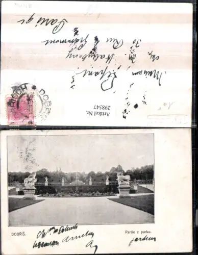 298547,Dobris Doberschisch Partie z parku Park