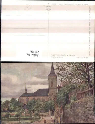298559,Künstler AK Fr. Jelinek Kutna Hora Kostel P. Marie na namesti Kirche
