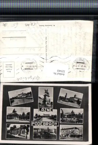 325483,Lazne Podebrady Podiebrad Schloss Denkmal Hotel Kurhaus Mehrbildkarte
