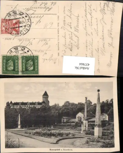 437464,Konopiste b. Benesov Schloss Säulen