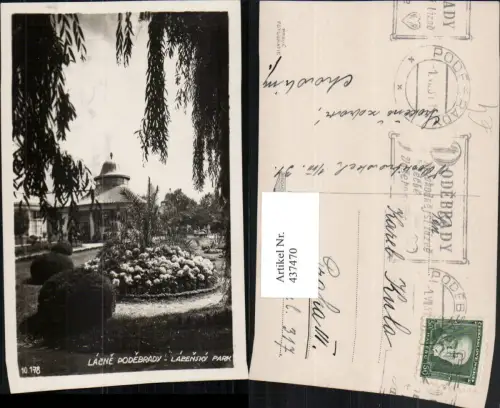 437470,Lazne Poderbrady Lazensky park Kurpark Garten
