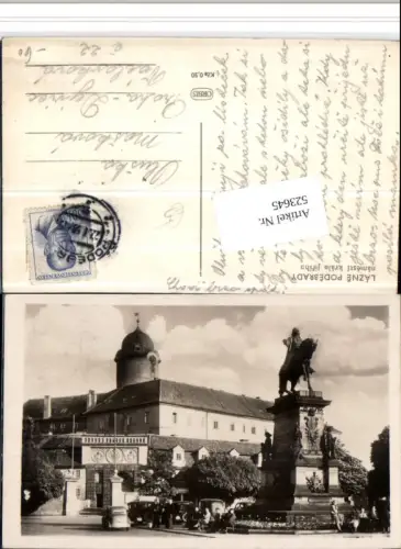 523645,Lazne Podebrady Podiebrad namesti krale Jiriho Denkmal Statue
