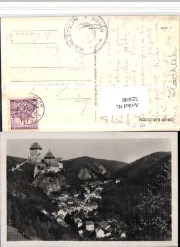 523698,Hrad Karlstejn Burg Karlstein Totale