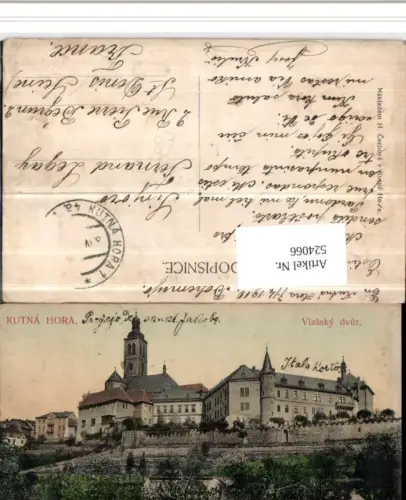 524066,Kutna Hora Kuttenberg Vlassky dvur Schloss Kirche