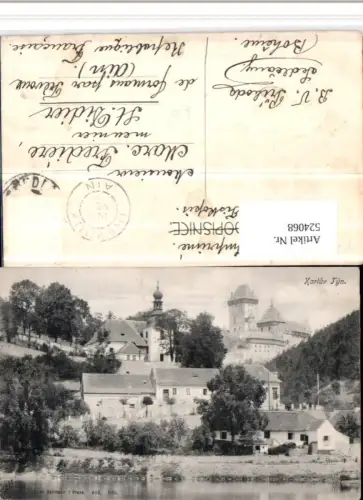 524068,Karluv Tyn Karlstejn Teilansicht m. Burg