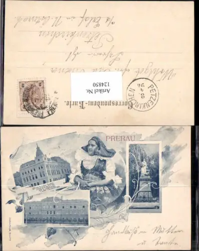 124850,Prerau Prerov 1898 Böhmen Olomouc Olmütz Tracht Tolle Karte