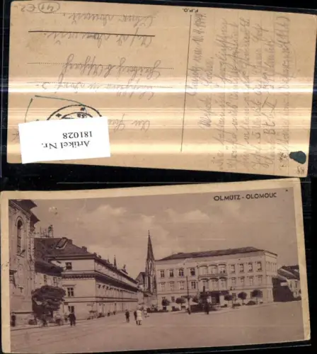 181028,Olmütz Olomouc Straßenansicht Dom