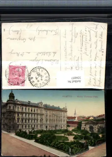 326057,Olmütz Olomouc Maria Theresia-Platz Park Gebäude