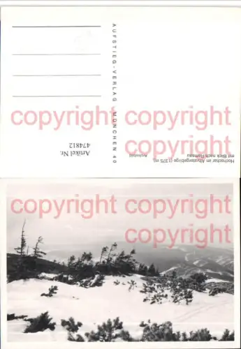 474812,Hochschar im Altvatergebirge m. Blick nach Ramsau Ramzova Winterbild