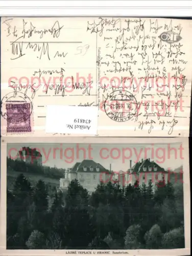 474819,Lazne Teplice u Hranic b. Teplice nad Becvou Teplitz-Bad Sanatorium