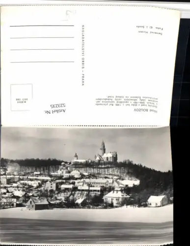 523235,Hrad Bouzov Busau Teilansicht m. Burg Winterbild