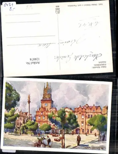 124874,Oskar Schmidt Pardubice Pardubitz Künstlerkarte