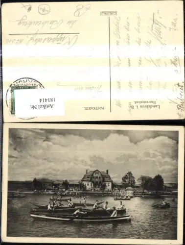 181414,Pardubice Landskron i. Böhmen Theresienbad Ruderboote Boote
