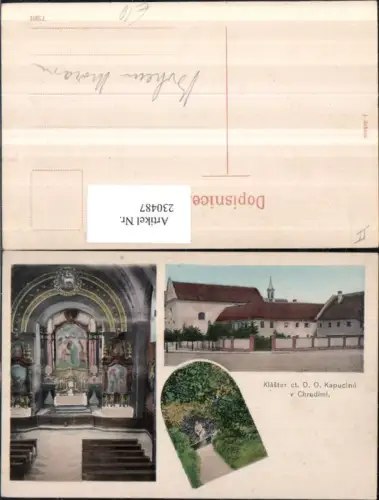230487,Klaster ct. O. O. Kapucinu v Chrudimi Chrudim Kirche Innenansicht Mehrbildkarte