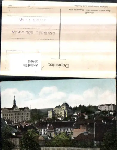 298041,Litomysl Leitomischl Skola divci Smetanuv dum Hospodarska skola Schule