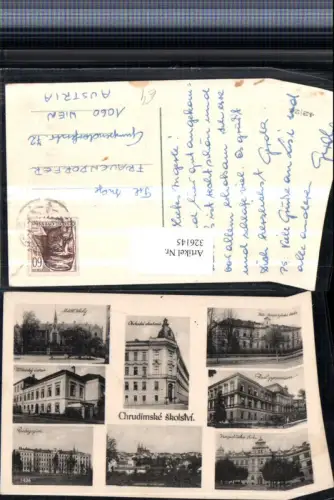 326145,Chrudim Chrudimske skolstvi Totale Schulen Schulgebäude Mehrbildkarte