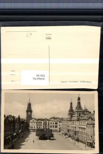 326150,Pardubice Pardubitz Perstynovo namesti Platz Säule Rathaus Turm