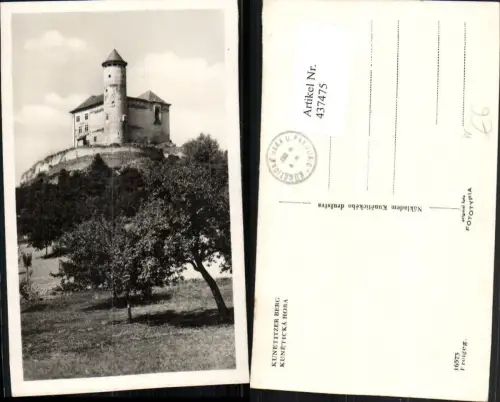 437475,Kunetitzer Berg Kuneticka Hora b. Raby Burg Turm