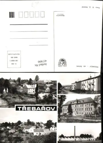 437490,Trebarov Triebendorf Teilansichten Gebäude Fabrik Mehrbildkarte