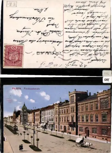 71064,Pilsen Plzen Ferdinandstrasse Partie 1915