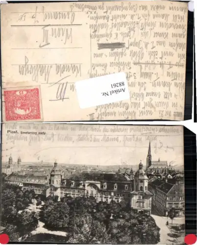 88261,Pilsen Plzen Smetanovy sady 1920