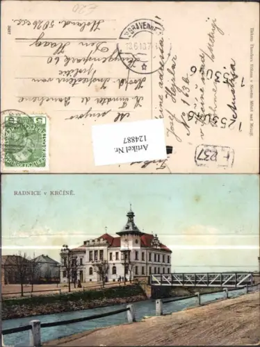 124887,Radnice v Krcine Strassenansicht 1910