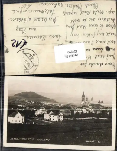 124890,Klatovy Klattau pohled od Vodojemu Plzen Pilsen 1925