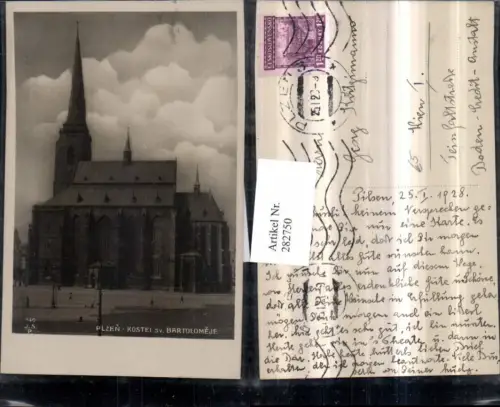 282750,Plzen Pilsen Kostel sv. Bartolomeje Kirche
