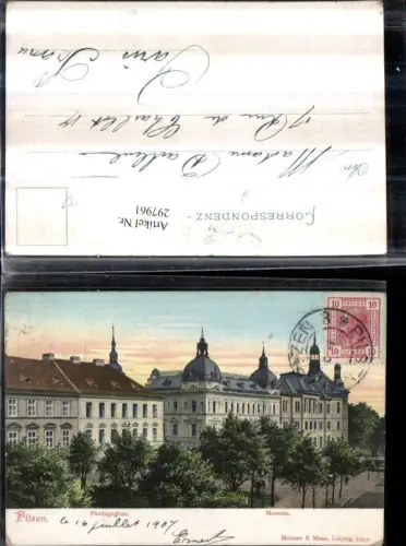 297961,Pilsen Plzen Museum u. Pädagogium