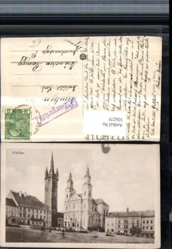 326275,Klattau Klatovy Hauptplatz Rathaus Kirche